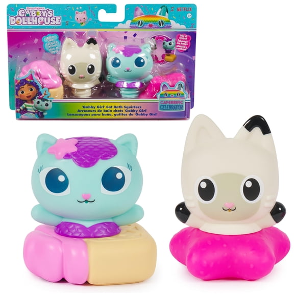 Casa de muñecas Gabby's de Bath Squirters Gabby Cat Mercat & Pandy