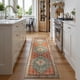 thumbnail image 2 of Alfombra Lahome Boho Tribal, lavable, 60 x 240 cm, color verde oxidado y opaco, 2 of 9