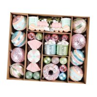 Bothyi - Juego De Adornos De Bolas De Navidad, Decoración Navideña Inastillable Para Interiores, Bodas, Hogar, 70 Uds.