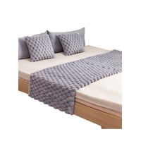 Todo Para El Hogar - Set De Piecera Mas 2 Funda Estilo Perla Elegante