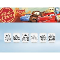 Green Glass - Cars: Colección Mini - Juego De 6 Vasos Negro