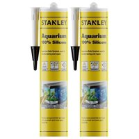 Silicona Para Acuarios Stanley, Impermeable, 300 Ml, Transparente, Paquete De 2