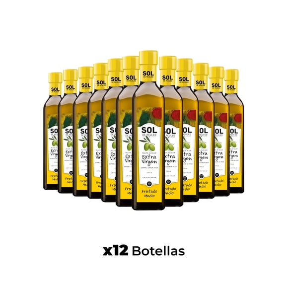 Aceite de Oliva extra virgen Sol de Aculeo Blend 12 x 500 ml