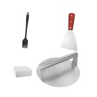 Magideal - Prensa De Carne Para Hamburguesas, Herramienta Multifunción Para Plancha, Kit De Accesorios, Elementos Esenciales De Cocina Para Hamburguesa, Sándwich