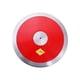 thumbnail image 2 of Discó de Lanzamiento Deportivo para Atletismo Disco de Práctica Resistente Núcleo Sólido de Acero Cobertura de Nailon Fácil Agarre para Ejercicios Fís rojo, 2 of 5