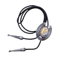 Ioensy - Bolo Tie Collar Carta Colgante Cadena Casual Para Sudaderas Con Capucha Trajes De Aniversario F