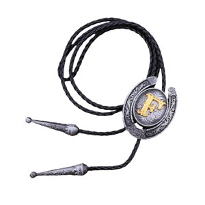 Ioensy - Bolo Tie Collar Carta Colgante Cadena Casual Para Sudaderas Con Capucha Trajes De Aniversario F