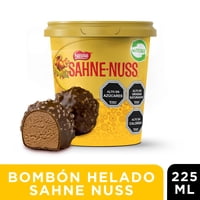 Helado Bombón Sabor Chocolate Y Almendras Con Cobertura De Chocolate Pote 225 Ml Sahne Nuss