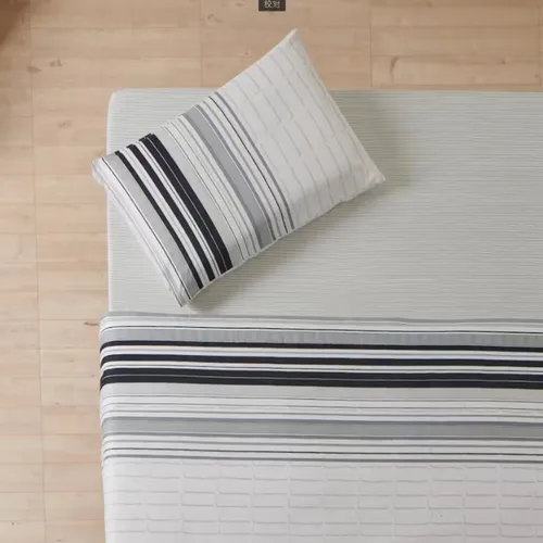 Genérico - Juego Sabanas Casatua Rayas Gris 1.5 Plaza