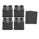 thumbnail image 1 of Elevadores De Cama Para El Hogar, Elevadores De Patas De Silla De 4 Pulgadas Para Muebles De Escritorio, Dormitorio, Negro, 1 of 5