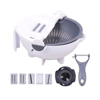 Importclick - Mandolina Cortadora De Verduras 9 En 1 Con Cesta De Drenaje