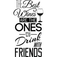 Rienda Libre Graphics - Decomural Wine With Friends Kitchen Ws-46135