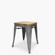 thumbnail image 2 of Piso Tolix Asiento Madera Metal, 2 of 4