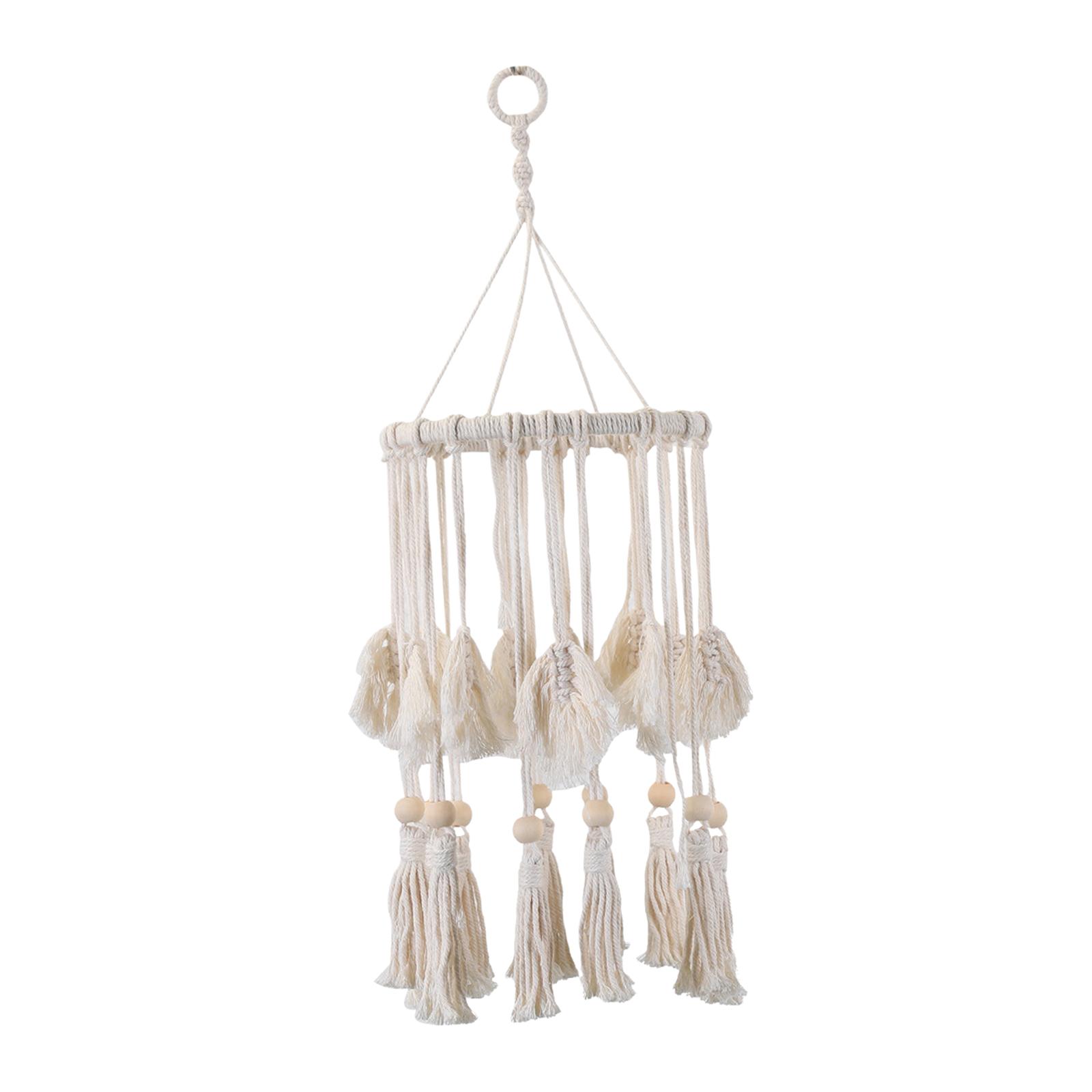 Ioensy - Tapiz Tejido Decorativo Con Pantalla De Lámpara Colgante Para Sala De Estar, Fiesta En La Oficina