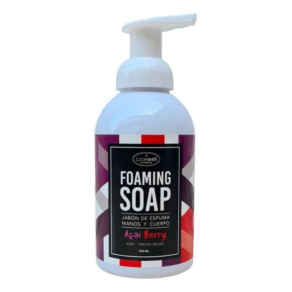 Jabón De Espuma Manos Y Cuerpo Acai Berry blanco