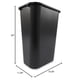 thumbnail image 4 of Contenedor de basura Rubbermaid Commercial 41L de plástico negro, 4 of 4