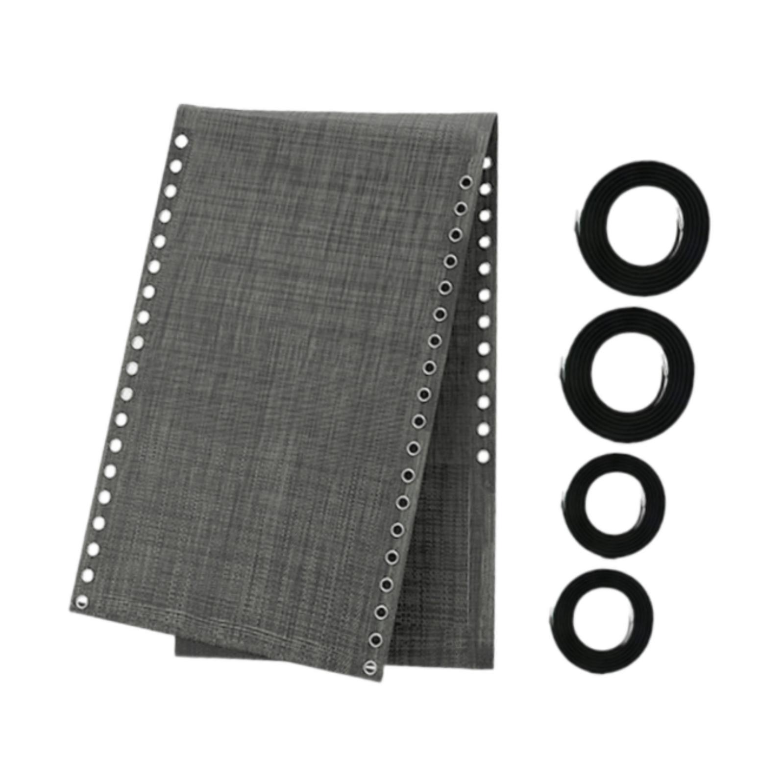 Magideal - Reparación De Salón Plegable Kit De Cordón De Reemplazo De Silla De Reemplazo De La Playa Sillón De Césped Accesorios De Silla De Gravedad Sin Aliento Gris