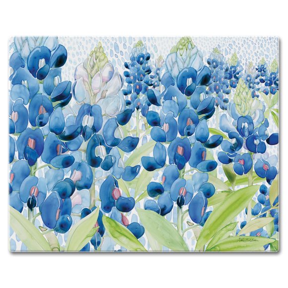 Tabla de cortar CounterArt Bluebonnet Field 38 × 30 cm