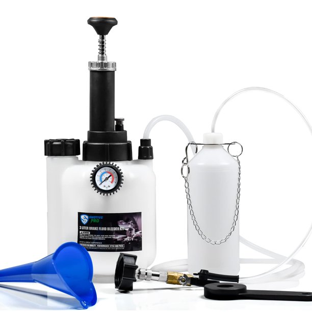Kit Manual de Desangrado de Frenos SMOTIVEPRO 3L para una Persona, Manguera de 60 cm