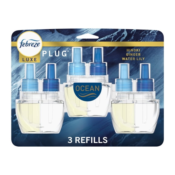 Ambientador Febreze Plug In con aroma a océano que combate los malos olores