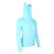 thumbnail image 2 of el protector de la erupción de la camiseta de enfriamiento del golf de las mujeres elásticas con la máscara anti-uv azul s, 2 of 5