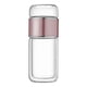 thumbnail image 1 of Botella De Infusión De Té De Vidrio, Vaso De Té Pequeño Portátil De 350ml Para Viajes Al Aire Libre, Oro Rosa, 1 of 5