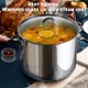 thumbnail image 3 of Olla de acero inoxidable de 23 L Cook N Home con tapa, 3 of 7