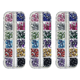 thumbnail image 1 of Arte de uñas de cristal con base plana mixta y diamantes de imitación, 1 of 5
