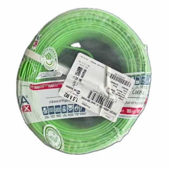 Cable Eva 1,5mm Libre De Halógeno (rollo 100mts, Verde