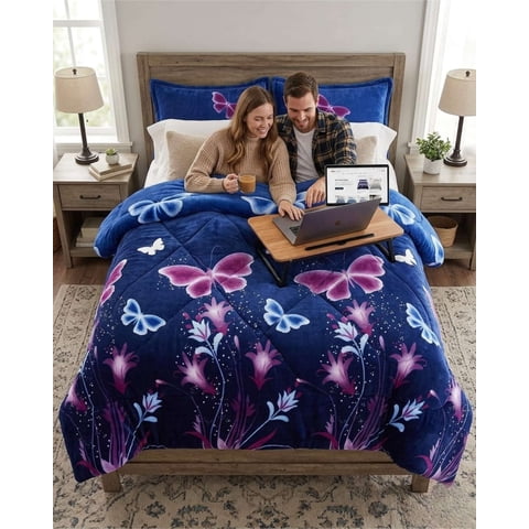 Myl Todo Hogar - Plumón Térmico 2 Plazas Plush Y Chiporro Extra Cálido Invierno