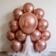 thumbnail image 5 of Globos Ztikug de látex metálico en oro rosa, 10 pulgadas, 50 unidades, 5 of 6
