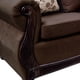 thumbnail image 2 of Sofá Con Resorte Estructural Grand Santi Chenille 3 Personas Café, 2 of 3