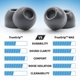 thumbnail image 2 of Almohadillas COMPLY TrueGrip MAX negras talla grande, 3 pares, 2 of 8
