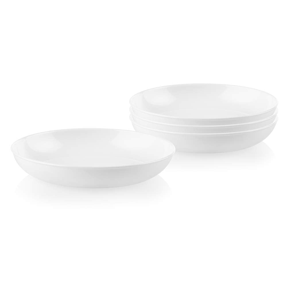 Set De Cuencos Corelle Versa De 30 Ml Para Pasta Y Ensalada Service 4, Color Blanco