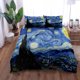 thumbnail image 1 of x1959 Bed SheetsVan Gogh Mountain Village Oil Painting Duvet Cover Set Full Twin Size Bed Linen Set 3-Piece Bedding Set (1 Duvet Cover + 2 Pillow Shams) nj1959, 1 of 5