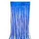 thumbnail image 1 of Xiao Hua Cortina de Puerta Decoración de Fondo Cortina de Lluvia Fondo de Cinta con Borlas Brillantes Suministros para Fiestas 2 Pzas Cortinas de Seda de Lluvia de Plástico Azul, 78.60X39.30in, 1 of 4