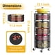 thumbnail image 2 of Cesta giratoria SNTD de 5 niveles para frutas y verduras, 2 of 8