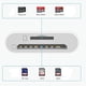 thumbnail image 5 of Lector de tarjetas SD para iPhone, lector Lightning SD y Micro SD para cámaras réflex con dos ranuras para tarjetas SD, adaptador de tarjetas de memoria para fotografía, plug and play, 5 of 7