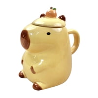 Bothyi - Linda Taza De Cerámica De Capibara, Taza De Café De 450 Ml Para Mujeres, Hombres, Escritorio De Acción De Gracias