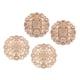 thumbnail image 4 of Aplique tallado redondo de madera de estilo europeo de 4 piezas para decoración de muebles, 4 of 5