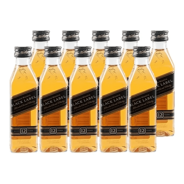 Johnnie Walker Black Label 50ml Miniatura X12 Uds (plástico) | Lider