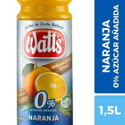 Néctar Naranja Light 0% Azúcar Añadida Botella 1,5 L Watts
