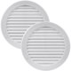 thumbnail image 1 of Cubierta de rejilla redonda blanca de plástico para ventilación de alero de 5" Vent Systems, 1 of 9