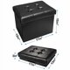 thumbnail image 2 of Taburete plegable con reposapiés Storage Ottoman ABIOYEAR, piel negra, 2 of 7