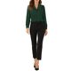 thumbnail image 2 of INSPIRE CHIC Camisa de Mujer Cuello Plano Mangas Largas Botones Abajo Oficina Camisa de Satén XS Verde, 2 of 7