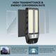 thumbnail image 4 of Farolas solares VOOJOY 5000W 7000K con sensor de movimiento, paquete de 2 unidades, 4 of 7