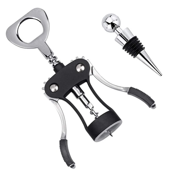 Juego de sacacorchos multifuncionales Wine Opener Foho con forma de ala con tapón