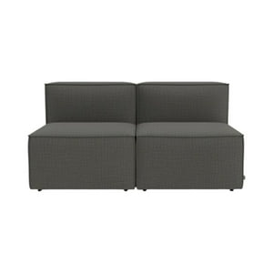 Diseños Valestrini - Sofa Madrid Dos Cuerpos Lino Gris Oscuro