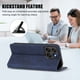 thumbnail image 3 of Funda Billetera para Motorola Moto G67 5G/G77 5G Imán y Resistente Azul, 3 of 6