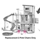 thumbnail image 2 of Piezas de repuesto Barbie Doll Dreamhouse HMX10 para 2 sillas rosas, 2 of 3
